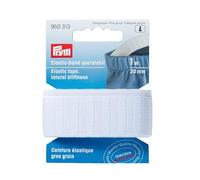 Prym Elastic Tape, White, 30 mm