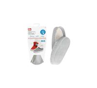 Prym Leather Soles Slipper and Sock, Grey, 23 x 11 x 3 cm