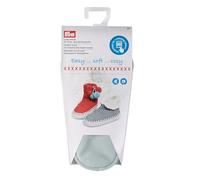 Prym Leather Soles Slipper and Sock, Grey, Size 33-35