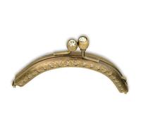 Prym Lorena Metal Bag Fastening - Antique Brass with Rhinestone | 615170