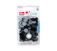 Prym Press Fasteners Love - 12.4 mm - Grey - 1 Count