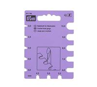 Prym Crochet Hook Gauge – Purple – Multi – Plastic – 1 Unit