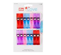 Prym Love Fabric Clips - 14 Peices In Various Colours