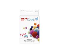 Prym Love Pompom Set, Blue/Pink, 14 x 8.3 x 3.5 cm