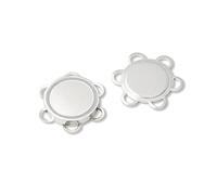 Prym Magnetic Sew-On Button, Metal, Silver, 9.3 x 5.7 x 0.7 cm