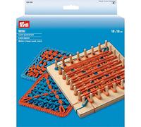 Prym Mini Square Knitting Loom 18 x 18cm, Wood, Multi-Colour, 21 x 18 x 3.2 cm