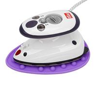 Prym Mini Steam Iron with SEMPLIX Silicone Tray, Small Light Steam Iron for Travel and Home, purple
