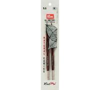 Prym Needle Tip Cubics Natural Coloured Long 11.6 cm 5.00 mm Knitting Needle, Wood, Multi-Colour, 5 mm
