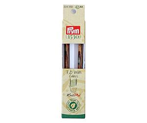 Prym Needle Tip Cubics Natural Coloured Long 11.6 cm 7.00 mm Knitting Needle, Wood, Multi-Colour, 7 mm