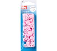 Prym Heart Snaps Press Fasteners Pale Pink - per pack of 30