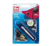 Prym Non-Sew Press Fastener - Antique Silver Brass 20mm | 390 513