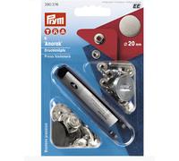 Prym Non-Sew Press Fastener - Antique Steel, 20mm Brass Snap | 390 376