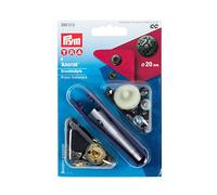 Prym Non-Sew Press Fastener, Brass, Silver, 2.8 x 9.3 x 0.5 cm