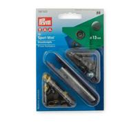 Prym Non-Sew Press Fastener - Mini 13mm Black Oxidised Brass | 390 502