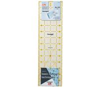 Prym Omnigrid Universal Ruler - Transparent Plastic, 4x14 Inch with Angle Markin