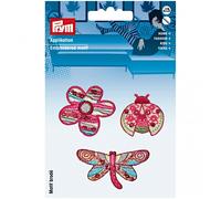 Prym Patch Motif Flower Butterfly - per pack of 3