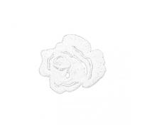 Prym Patch Motif Rose Flower White - each