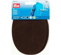 Prym Patches Imitation Suede for Ironing/Sewing on 14x10 cm Dark Brown