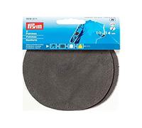 Prym Patches Imitation Suede for Ironing/Sewing on 14x10 cm Medium, Faux, Mid-Grey, 14 x 10 cm, Mittelgrau, 2 Stück