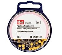 Prym Quilting Pins, Alloy Steel Plastic, Gold, One Size