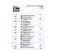 Prym Knitting Needle Gauge, White, One Size