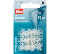 Prym Sew-On Snap Fastenings, Pack of 18, 10mm