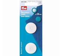 Prym White Cover Buttons, 29 mm