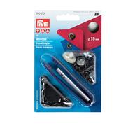 Prym Press Fasteners, Fabric, Black, 15 mm