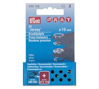 Prym Press Fasteners ‘Jersey’ Refill Packs, Metal, Nickel, 14 x 6.7 x 2 cm