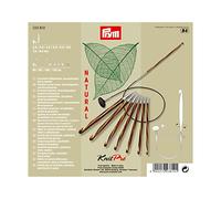 Prym PRYM_223810-1 3.5-8 mm Tunisi Crochet Hooks Set, Natural