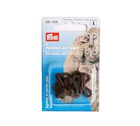 Prym PRYM_261454-1 Fur Hooks and Eyes Brown Covered