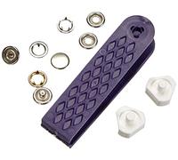 Prym PRYM_390120-1 Non-sew Press Fasteners Jersey Brass Smooth Cap Silver col 10 mm