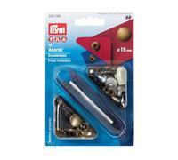 Prym PRYM_390299-1 Non-sew Fasteners Anorak Antique Brass 15 mm