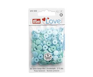 Prym PRYM_393502-1 Love Color Snaps Fasteners Mini Mint 36 pcs, One Size