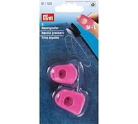 Prym PRYM_611103-1 Pink Silicone Needle Grabbers M + L (2pc), 14 x 7 x 2 cm