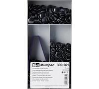 Prym Non-Sew Press Fasteners, Brass, Black, 15mm