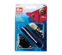 Prym Non-Sew Press Fastener, Metal, Old Brass, 20 mm