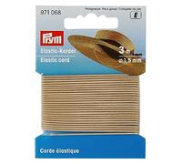 Prym Elastic Cord, 55% ED 45% PES, Beige, Ø 1,5 mm | 3 m