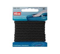 Prym Elastic, Polyester, Black, 7 mm, Schwarz, 5 m