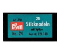 Prym Sharp Tip Needles, Silver, Nr.24, 37 x 0,8 mm, 25 Stück
