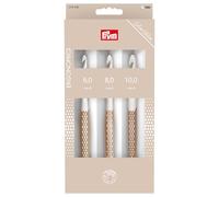 Prym Prym.ergonomics 218596 Wool Crochet Hook Set, Taupe, 6/8/10 mm