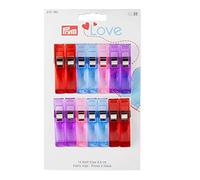 Prym Love Fabric Clips - 14 Peices In Various Colours
