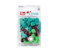 Prym Press Fasteners, Green, Light Green, Brown, One
