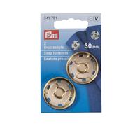 Prym Press Fasteners, Brass, Gold, 30 mm