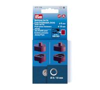 Prym - Prym Plastic Blackberry-Coloured (8-10mm) Jersey Press Fasteners Attachment Tools Set for Thinner and Stretchy Fabrics - 1 Set