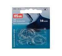 Prym Bra Accessories, 18mm, Plastic, Transparent, 10 Pcs