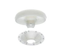 Prym Plastic Cover Buttons White - per pack of 100