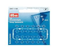 Prym Sew On Plastic Snap Fasteners Transparent - per pack of 12