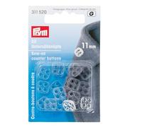Prym - Prym Sew-On Plastic Transparent (11mm) Counter Buttons - 1 Unit