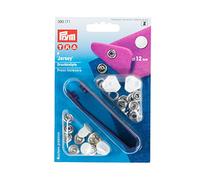 Prym - Prym Smooth Cap White (12mm) Non-Sew Press Fasteners Jersey - 1 Unit
